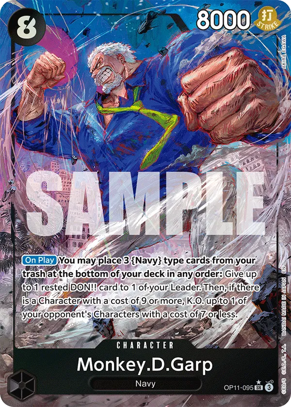 Monkey.D.Garp (OP11-095) OP11 Alternate Art (AA)