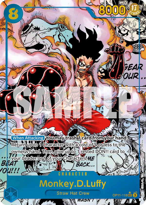 Monkey D. Luffy (OP11-118) OP11 Manga Rare