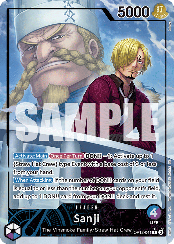 Sanji (OP12-041) OP12 Leader Alt Art (AA)