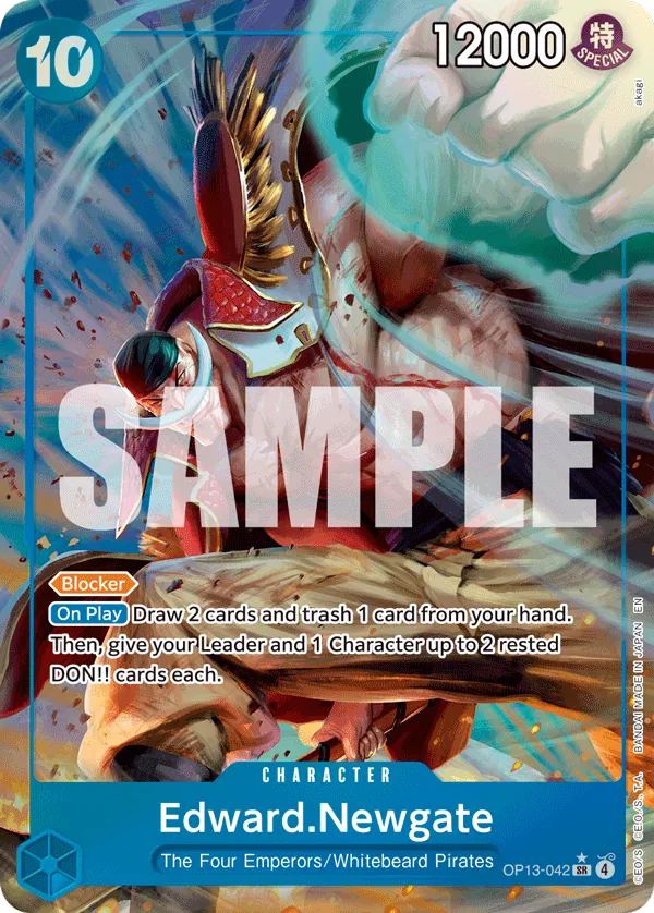 Edward.Newgate (OP13-042) OP13 Alternate Art (AA)