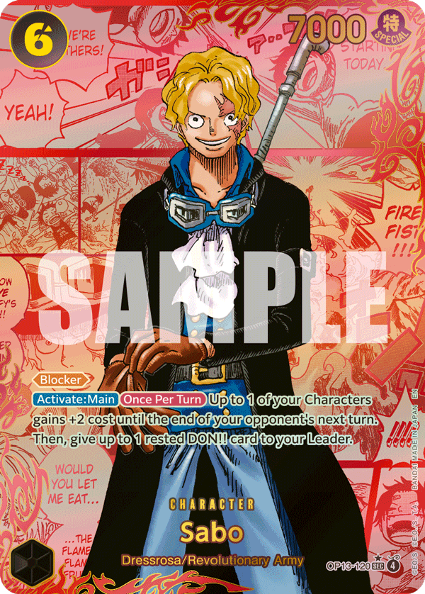 Sabo (OP13-120) OP13 Red Manga Rare