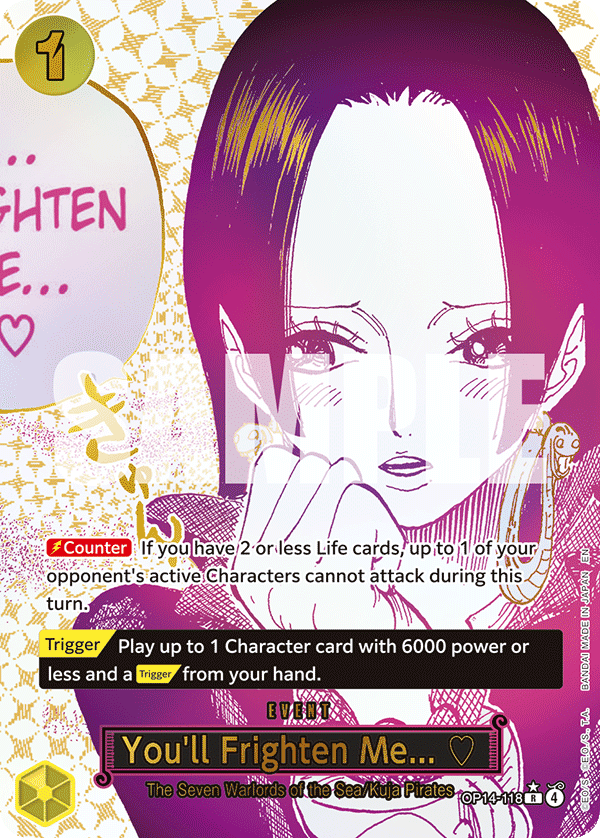 You'll Frighten Me ? (OP14-118) OP14-EB04 Event Manga Rare