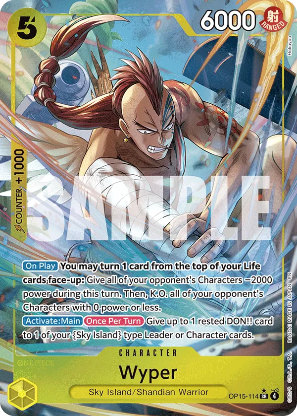 Wyper (OP15-114) OP15-EB04 Alternate Art (AA)