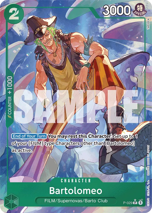Bartolomeo (P-029) PRB01 Alternate Art (AA)