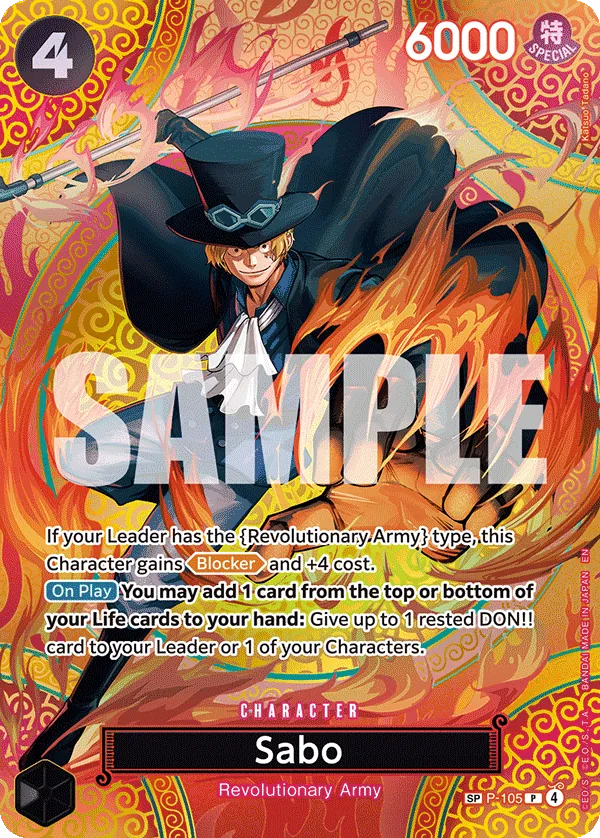 Sabo (P-105) OP15-EB04 Special Rare (SP)