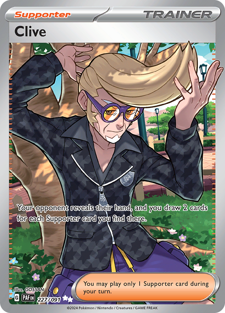 Clive 227/091 from Paldean Fates (PAF) - Ultra Rare English Pokémon TCG single card