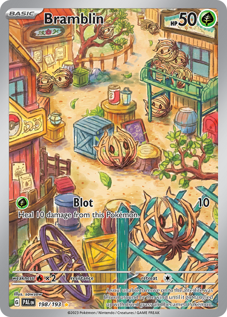 Bramblin 198/193 from Paldea Evolved (PAL) - Illustration Rare English Pokémon TCG single card