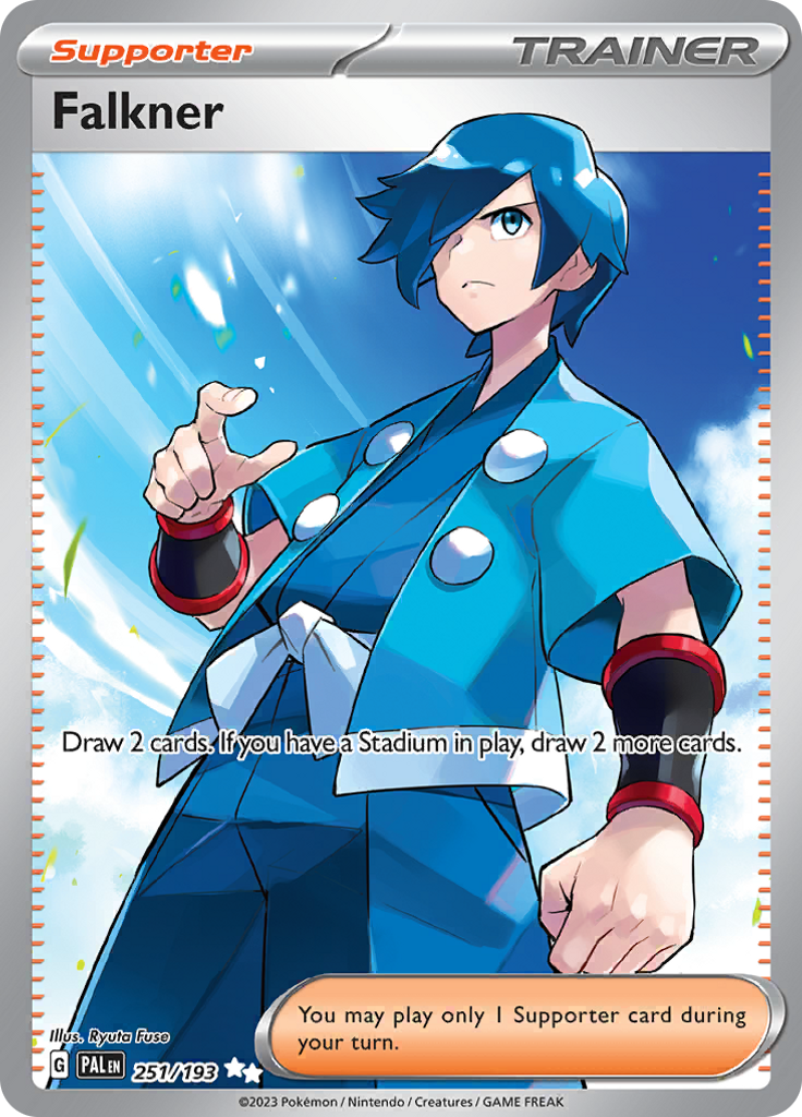 Falkner 251/193 from Paldea Evolved (PAL) - Ultra Rare English Pokémon TCG single card