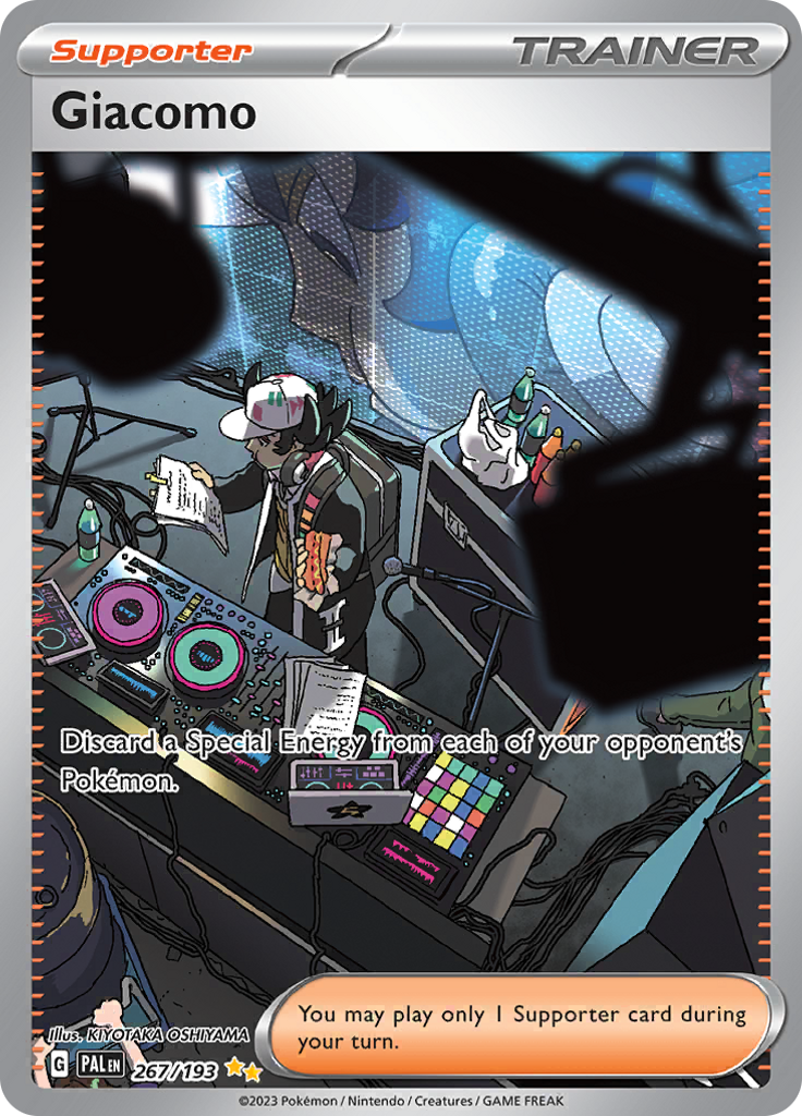 Giacomo 267/193 from Paldea Evolved (PAL) - Special Illustration Rare English Pokémon TCG single card