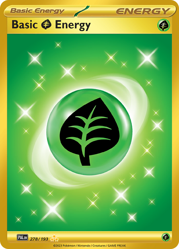 Grass Energy 278/193 from Paldea Evolved (PAL) - Hyper Rare English Pokémon TCG single card