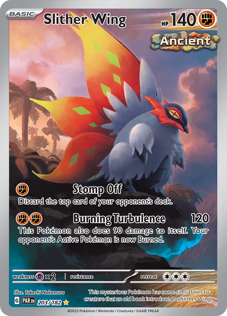 Slither Wing 203/182 from Paradox Rift (PAR) - Illustration Rare English Pokémon TCG single card