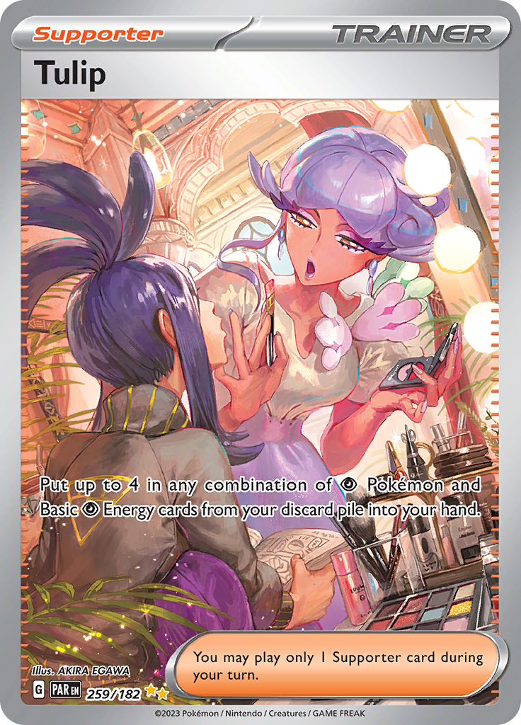 Tulip 259/182 from Paradox Rift (PAR) - Special Illustration Rare English Pokémon TCG single card