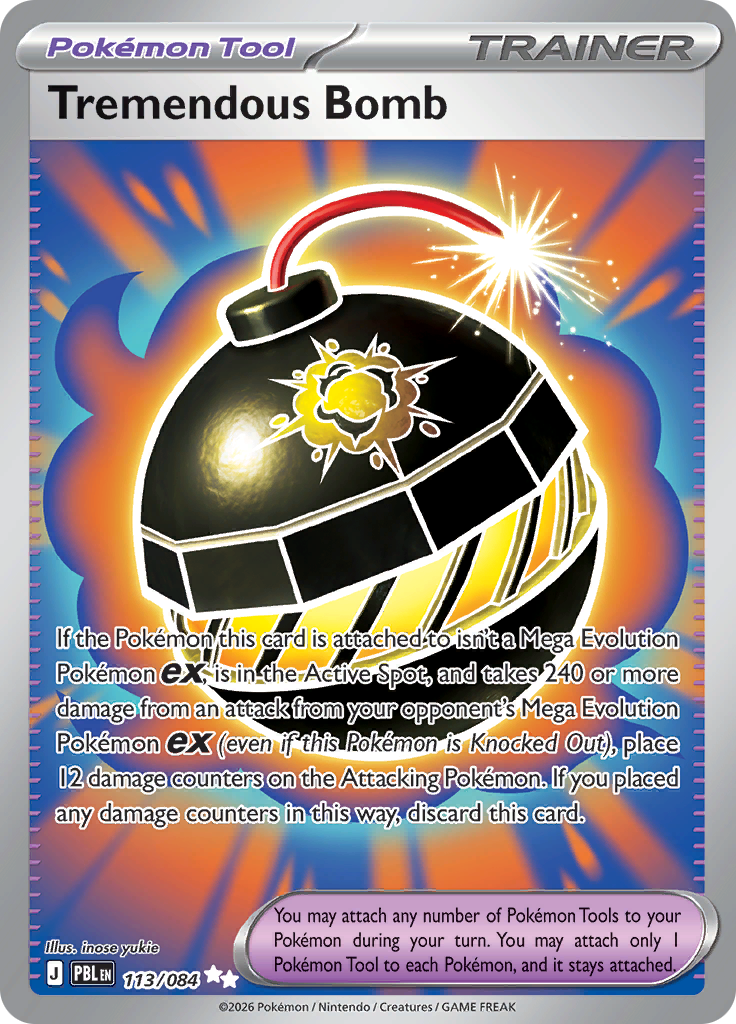 Tremendous Bomb (113/084) Pitch Black Ultra Rare – Pokémon TCG English