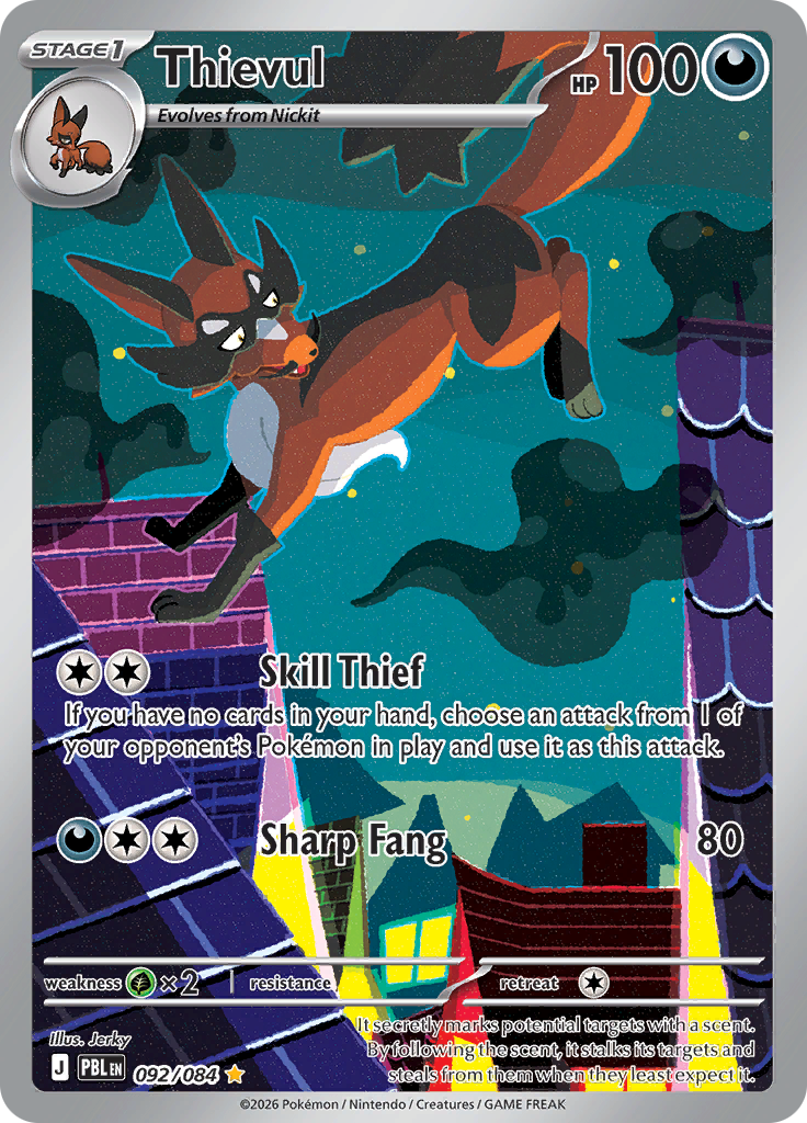 Thievul (092/084) Pitch Black Illustration Rare – Pokémon TCG English