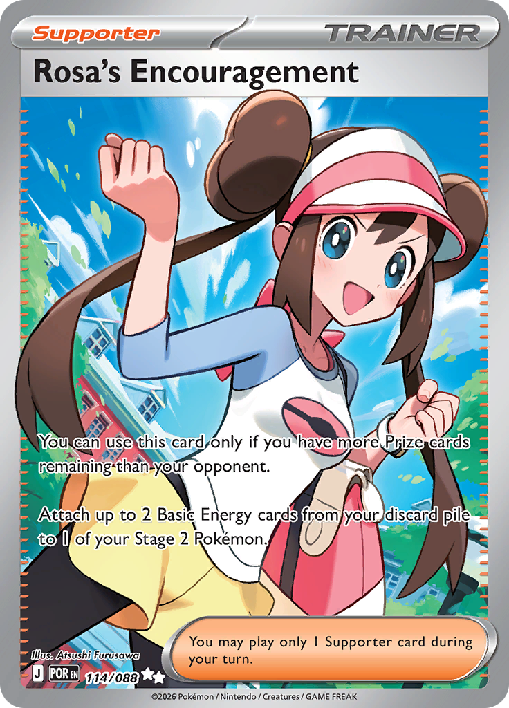Rosa's Encouragement 114/088 from Perfect Order (POR) - Ultra Rare English Pokémon TCG single card