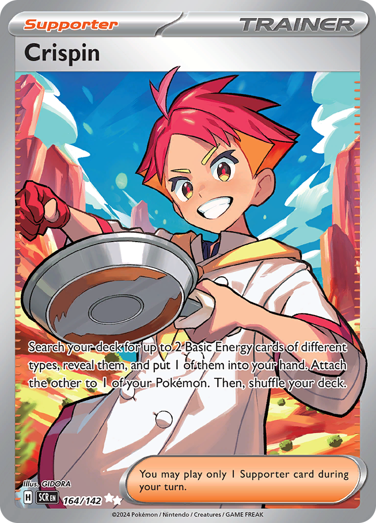 Crispin 164/142 from Stellar Crown (SCR) - Ultra Rare English Pokémon TCG single card