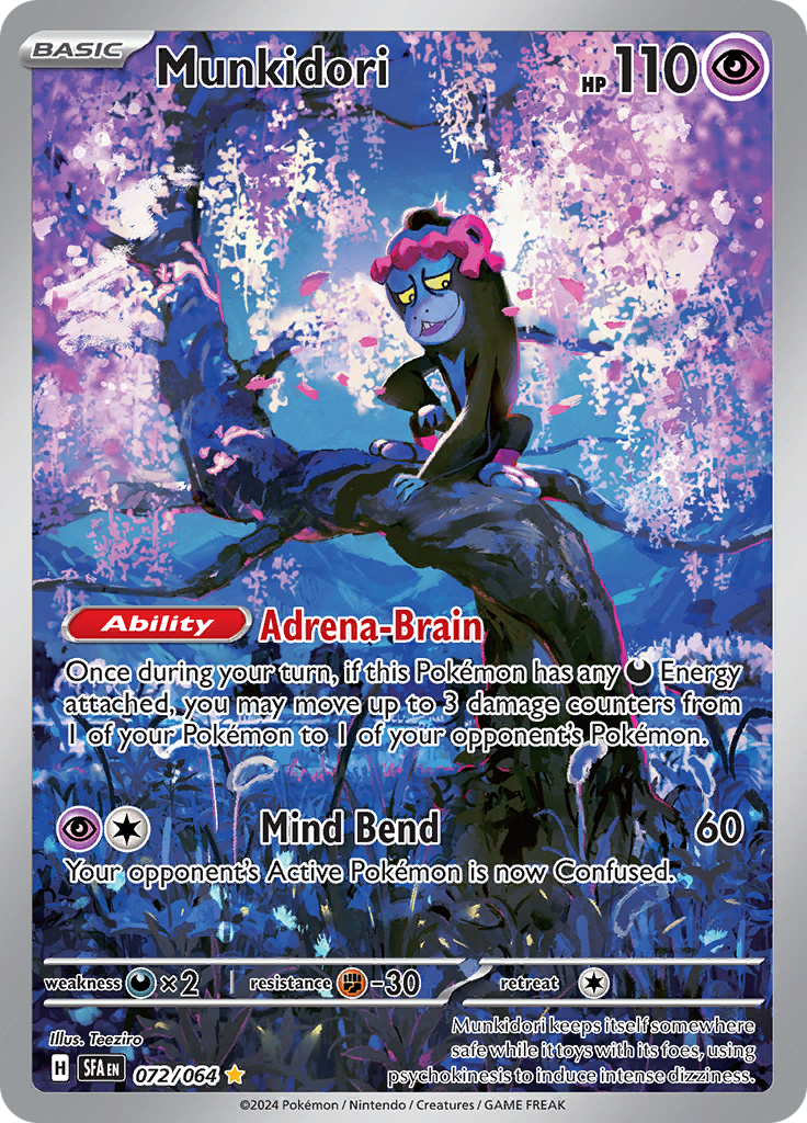 Munkidori 072/064 from Shrouded Fable (SFA) - Illustration Rare English Pokémon TCG single card