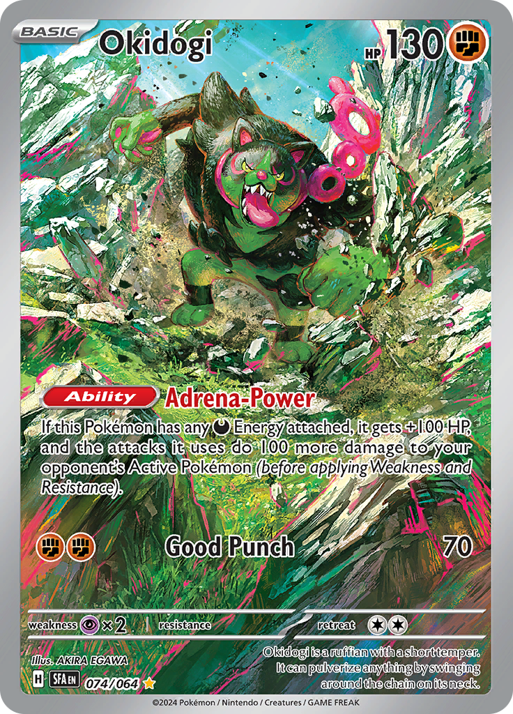 Okidogi 074/064 from Shrouded Fable (SFA) - Illustration Rare English Pokémon TCG single card