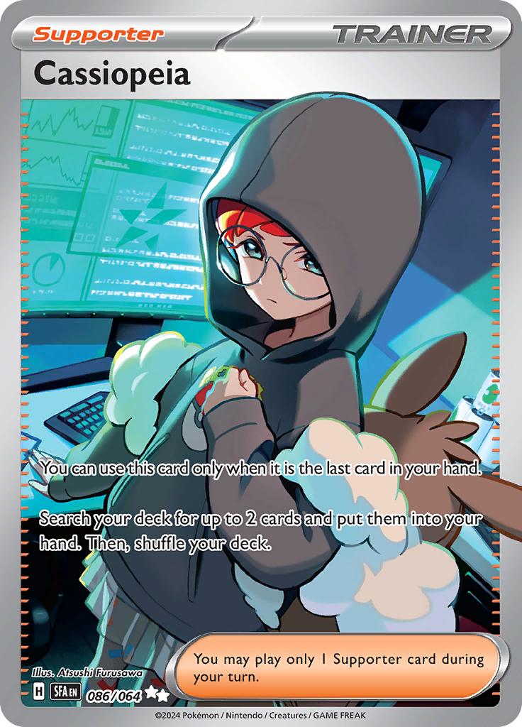 Cassiopeia 086/064 from Shrouded Fable (SFA) - Ultra Rare English Pokémon TCG single card
