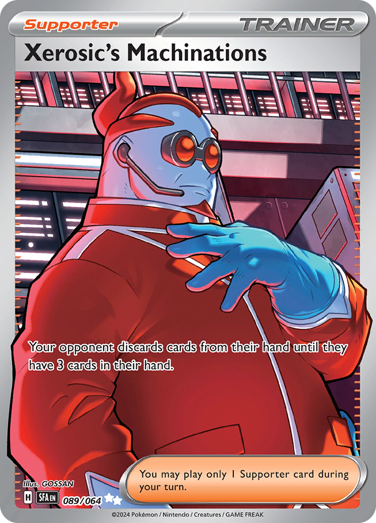 Xerosic's Machinations 089/064 from Shrouded Fable (SFA) - Ultra Rare English Pokémon TCG single card
