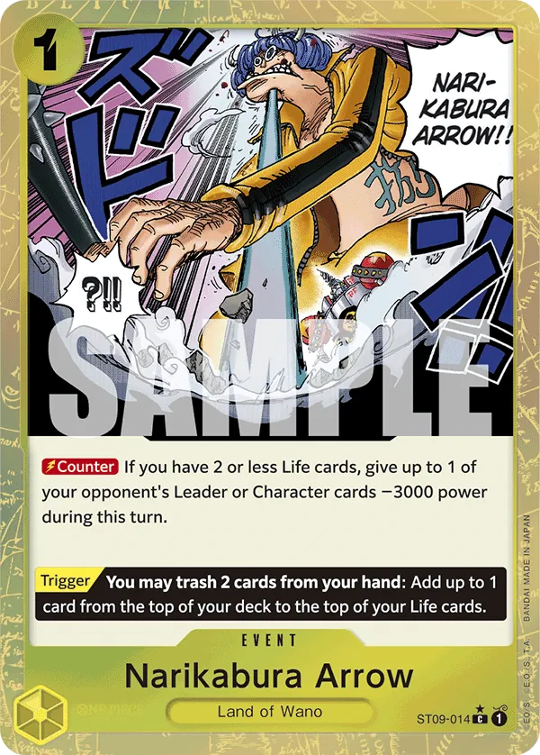 Narikabura Arrow (ST09-014) PRB01 Alternate Art (AA)