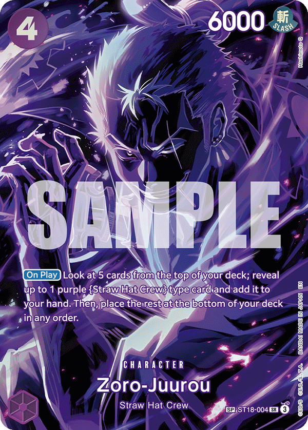 Zoro-Juurou (ST18-004) OP12 Special Rare (SP)