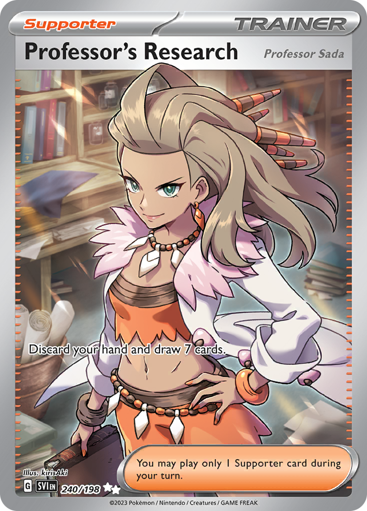Professor's Research 240/198 from Scarlet & Violet (SVI) - Ultra Rare English Pokémon TCG single card