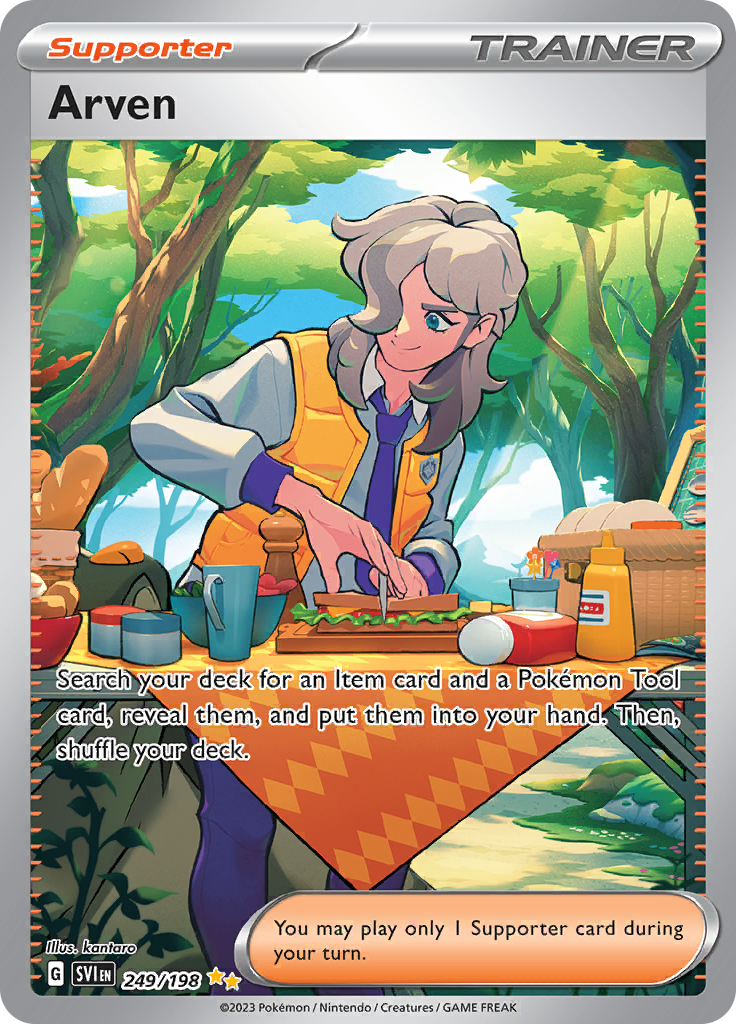 Arven 249/198 from Scarlet & Violet (SVI) - Special Illustration Rare English Pokémon TCG single card