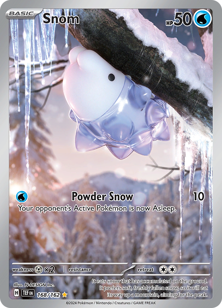 Snom 168/162 from Temporal Forces (TEF) - Illustration Rare English Pokémon TCG single card