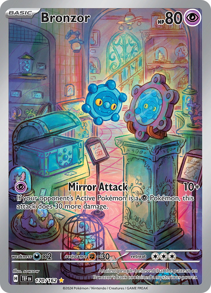 Bronzor 170/162 from Temporal Forces (TEF) - Illustration Rare English Pokémon TCG single card