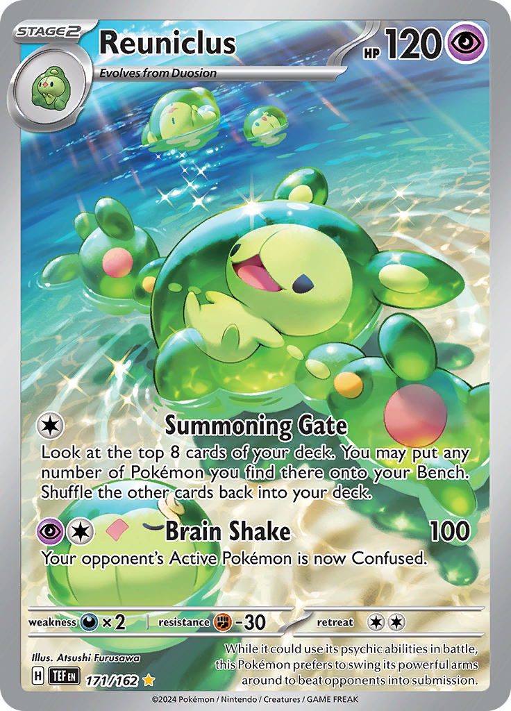 Reuniclus 171/162 from Temporal Forces (TEF) - Illustration Rare English Pokémon TCG single card