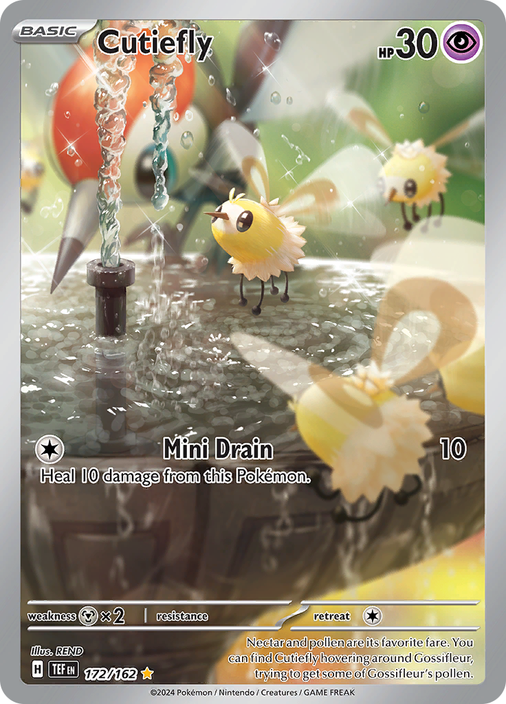 Cutiefly 172/162 from Temporal Forces (TEF) - Illustration Rare English Pokémon TCG single card