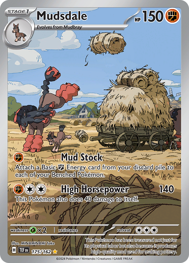 Mudsdale 175/162 from Temporal Forces (TEF) - Illustration Rare English Pokémon TCG single card