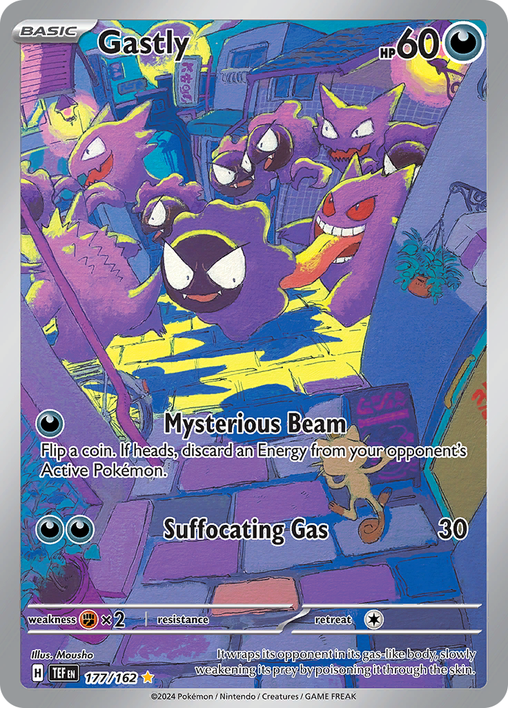 Gastly 177/162 from Temporal Forces (TEF) - Illustration Rare English Pokémon TCG single card