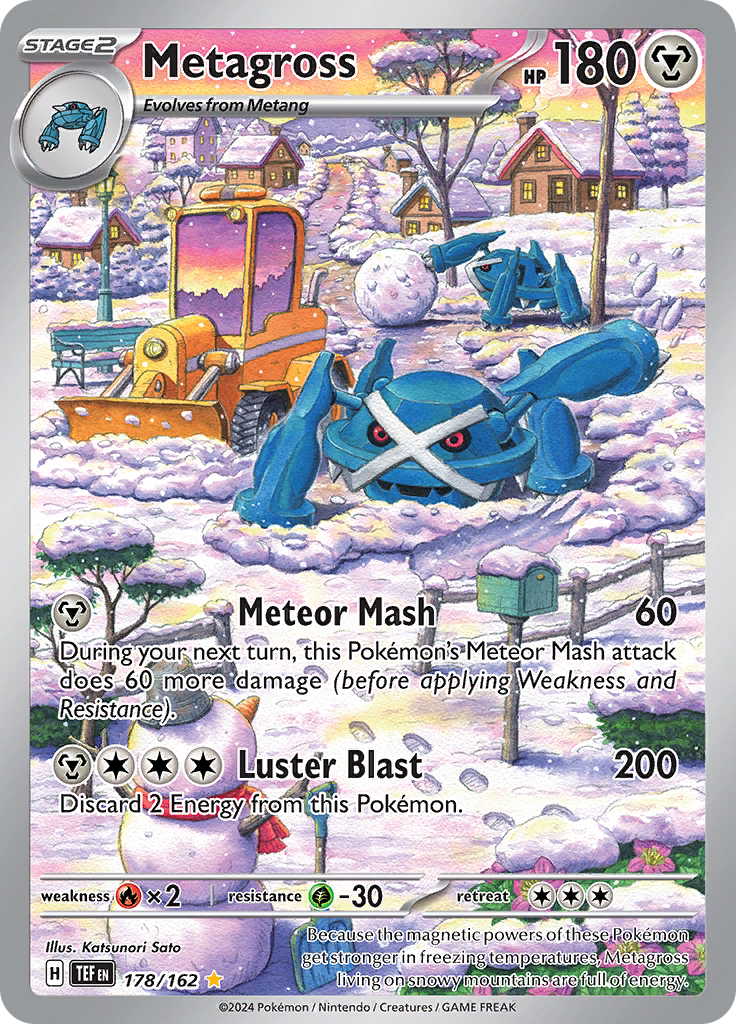 Metagross 178/162 from Temporal Forces (TEF) - Illustration Rare English Pokémon TCG single card