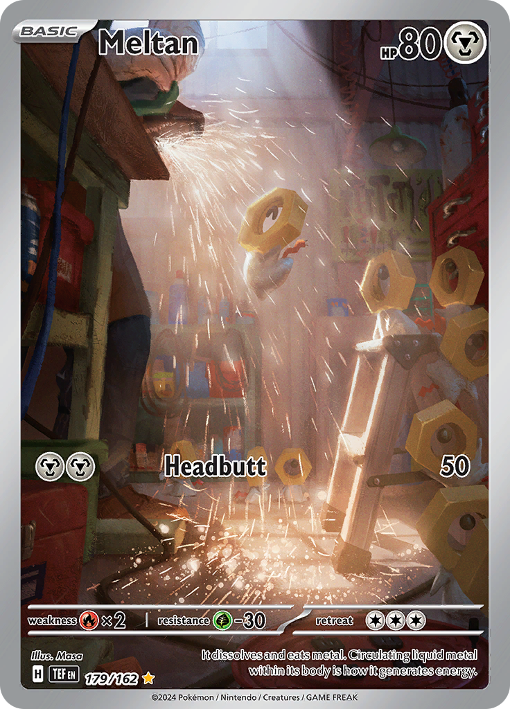Meltan 179/162 from Temporal Forces (TEF) - Illustration Rare English Pokémon TCG single card