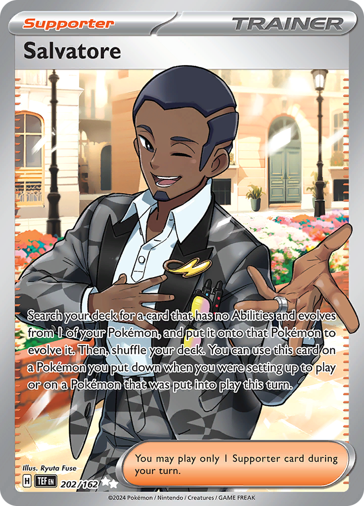 Salvatore 202/162 from Temporal Forces (TEF) - Ultra Rare English Pokémon TCG single card