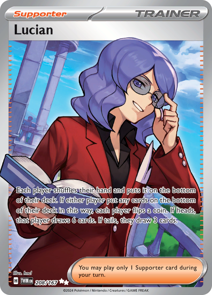 Lucian 208/167 from Twilight Masquerade (TWM) - Ultra Rare English Pokémon TCG single card