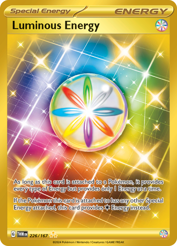 Luminous Energy 226/167 from Twilight Masquerade (TWM) - Hyper Rare English Pokémon TCG single card