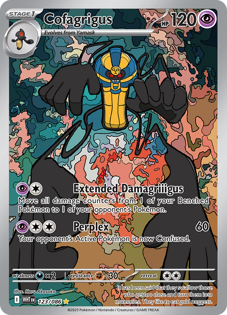Cofagrigus 123/086 from White Flare (WHT) - Illustration Rare English Pokémon TCG single card