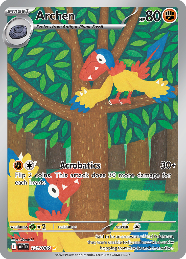 Archen 131/086 from White Flare (WHT) - Illustration Rare English Pokémon TCG single card