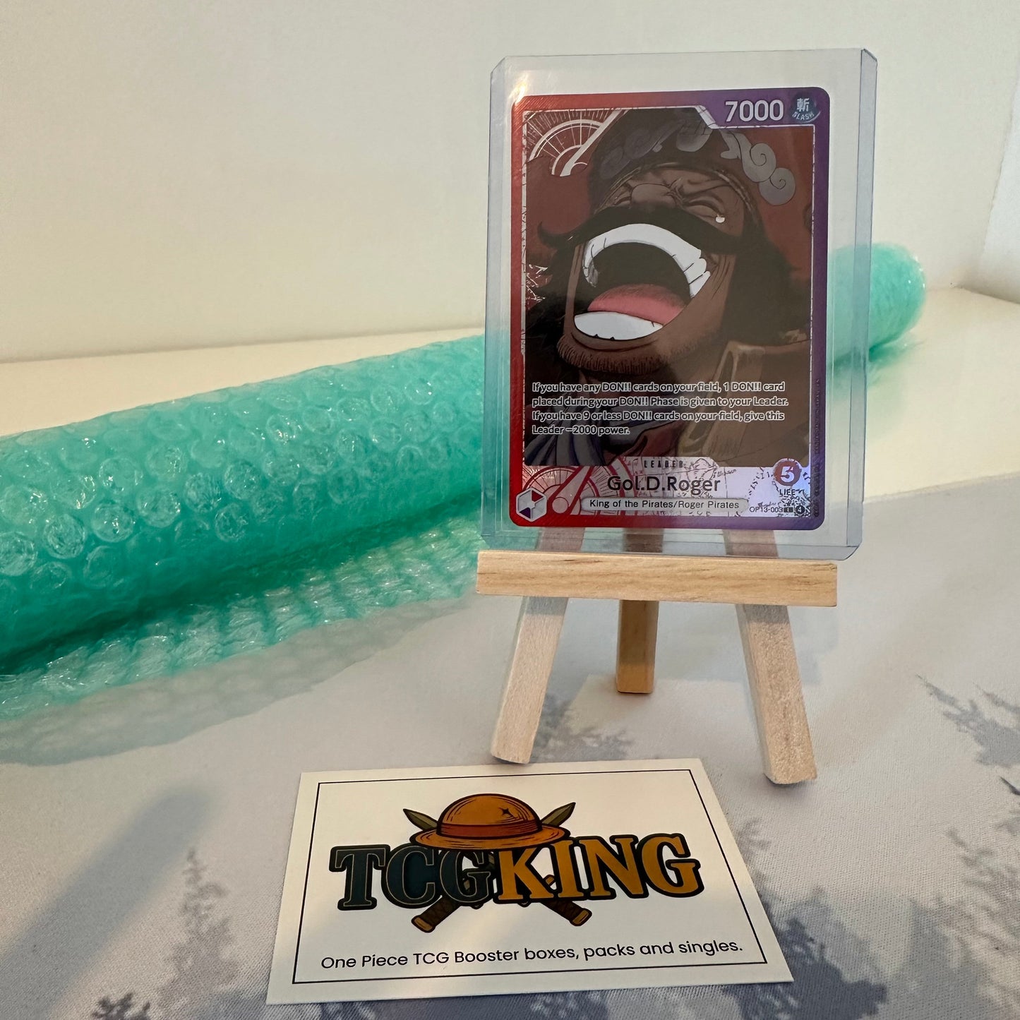 Gol D. Roger OP13-003 One Piece leader alternate art card