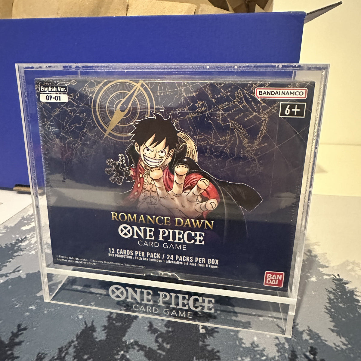 One Piece Romance Dawn OP01 English booster box, front view