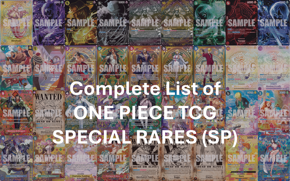Complete List of One Piece TCG SP (Special Rare) Cards