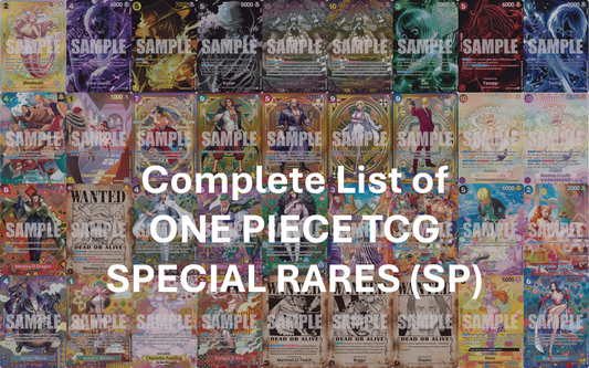 Complete List of One Piece TCG SP (Special Rare) Cards