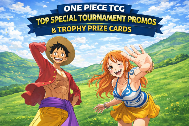 Top Special Tournament Promos and Trophy Prize cards in One piece TCG