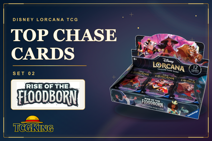 Top Chase Cards in Set 02 Rise of the Floodborn (Disney Lorcana TCG)