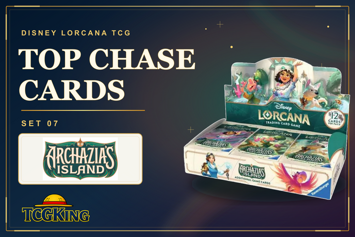 Top Chase Cards in Set 07 Archazia's Island (Disney Lorcana TCG)