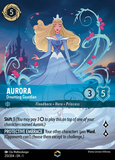 Aurora - Dreaming Guardian (001-213) - Set 1: The First Chapter - Disney Lorcana Enchanted