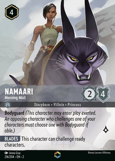 Namaari - Morning Mist (002-216) - Set 2: Rise of the Floodborn - Disney Lorcana Enchanted